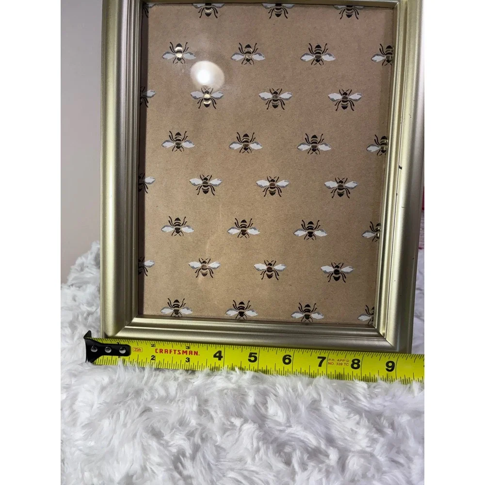 Champagne Gold Metallic Picture Frame Tabletop 8x10 Display Glass Front